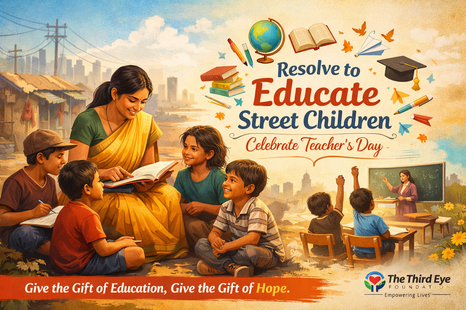 Resolve to Educate Street Children and Honour the True Spirit of Teacher’s Day